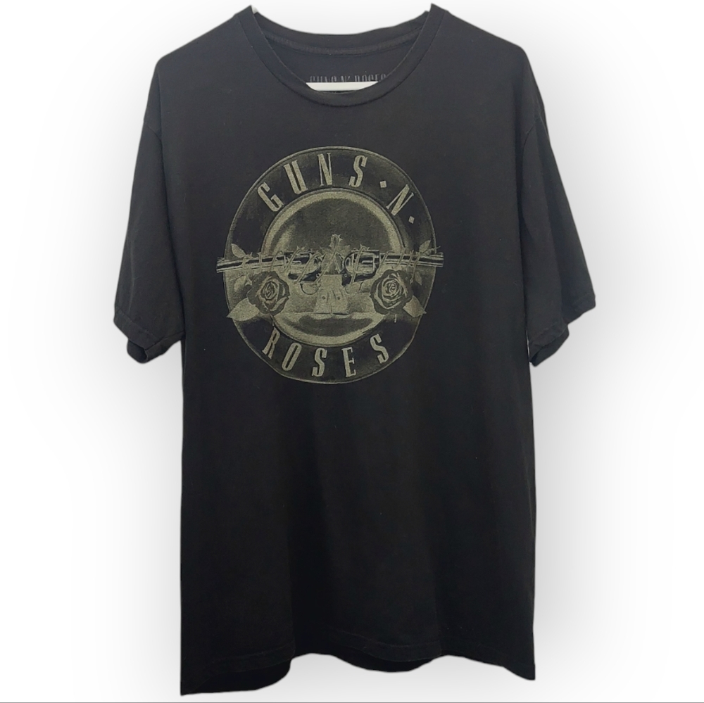 Guns N Roses T Shirt Top Unisex Size XL Black Graphic Tee